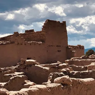 Partial building - would have been 3 stories - enters up top with ladders