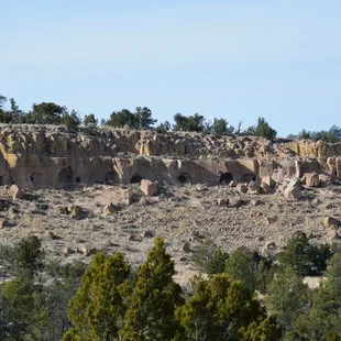 You can see more cliff dwellings on the way to the area reserved for tourists, Puye Cliff Dwellings, NM