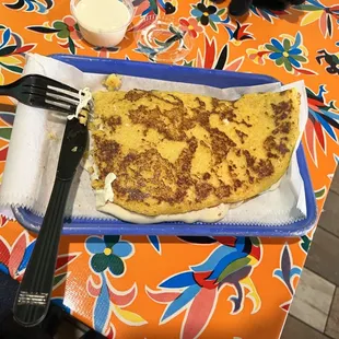 Cachapa con queso