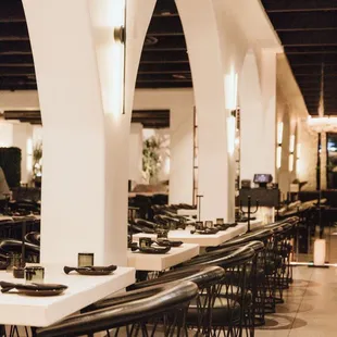 sushi and sashimi, interior