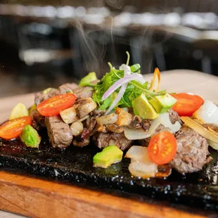 steak, food