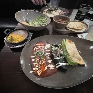 Taco, Enchilada, and Chile Relleno