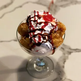 an ice cream sundae