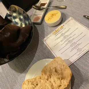 Ciabatta bread and honey lavender butter