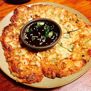 Hae Mul Jun - seafood pancake