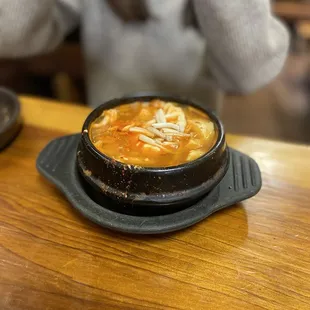Mushroom Tofu Soup