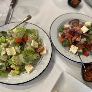 Pylos Salad and Horiataki Salad