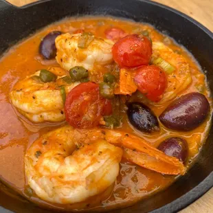 Garides Ouzo (prawns)