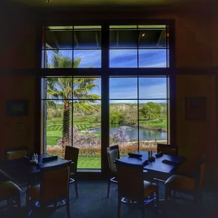 a view of a golf course