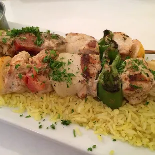 Chicken Kabob Plate