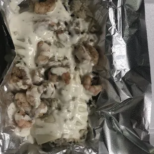 Shrimp Over Rice