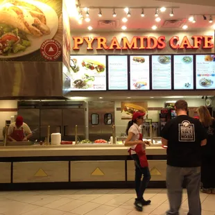 Front of the Pyramids Cafe