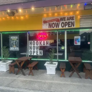Come on in and enjoy yourself with us eat drink smoke have a good time with us hope to see u soon