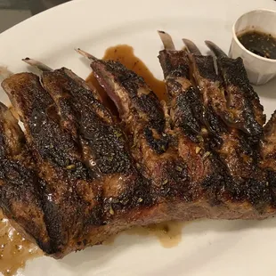 Rack of Lamb (her entree)