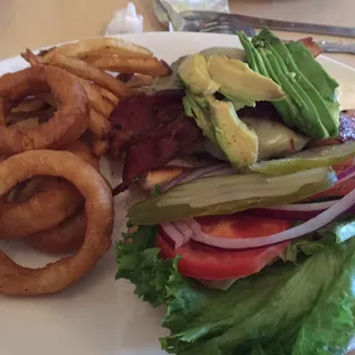 Bacon Avocado Pepper Jack Burger