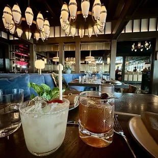 Calamansi Margarita, Tallow Washed Old Fashioned