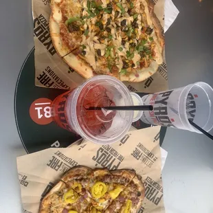 southwest pizza and bbq pizza