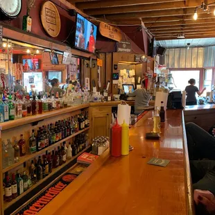 people sitting at the bar