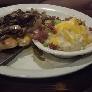 Simply Chicken with Loaded Potatoes (very creamy...yum!)