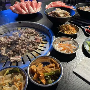 All the side dishes are great, very generous meat portions