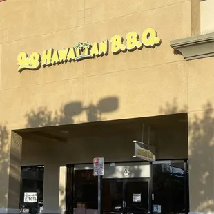 the front of the restaurant