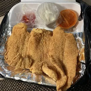 Fried catfish--get sum!