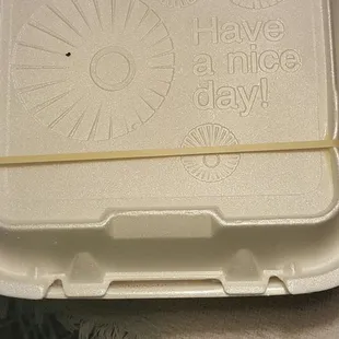 No place else holds it together with a rubber band