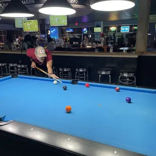 Pool Table and Bar