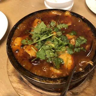 Hot & Spicy Fish in Clay Pot