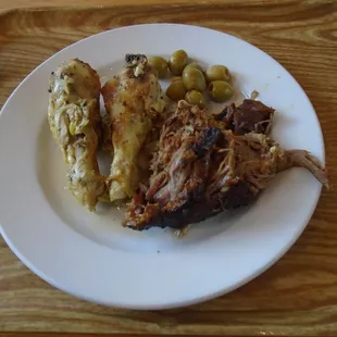 My carnivore plate with a bit of keto olives.