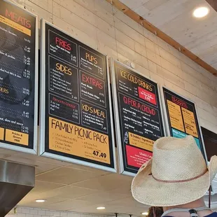 Menu board