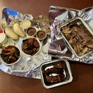 1 pound sampler plus spicy sausage