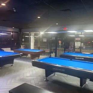 We have Three 8ft Pool Tables &amp; One 9ft Brunswick Gold crown 3. Adding another 9ft Diamond table very soon as well.