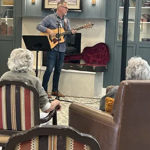 Our amazing Jim Meyer performing for the residents at MorningStar Northridge yesterday.