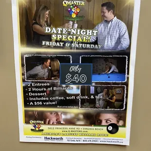 Date Night Specials