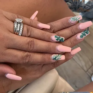 Tropical  nails for my bday!!!!!