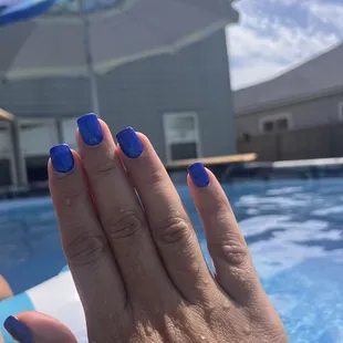 Ocean blue nails