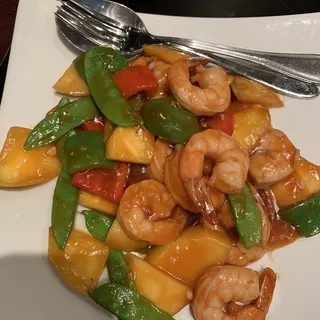 SHRIMP WITH FRESH MANGO