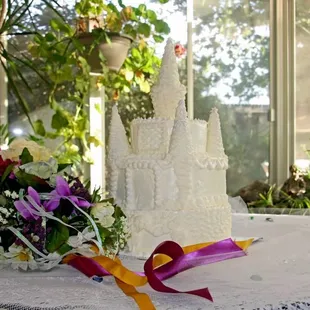 Castle wedding cake