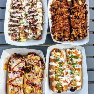 BBQ Beanie, Southern Boy, Buff Glizzy, and BLT Hotdogs | Instagram: @telephonesmoothie