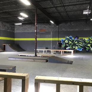 East half of the facility of ramps.