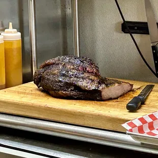 The brisket slab