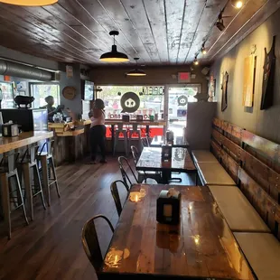Inside seating