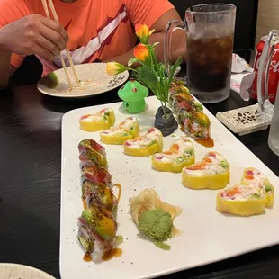 Tru Love Was my preferred. But all of it was amazing. Really good place to eat a real sushi.