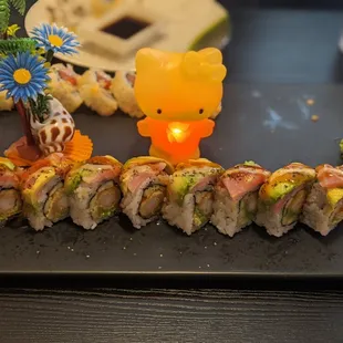 Spicy Tuna and Lone Oak Plaza roll