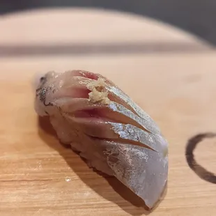a piece of sushi