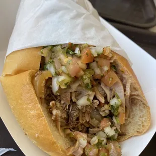 Torta de Carnitas was sooooo good