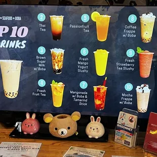 Boba menu