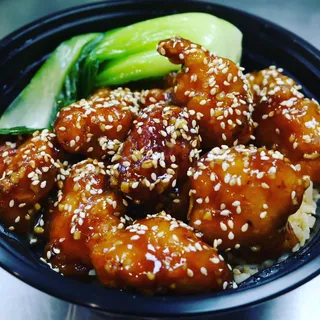 Sesame Chicken Rice Bowl