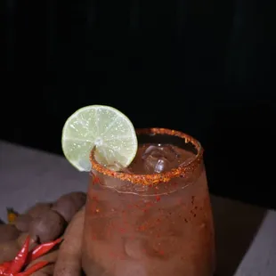 Spicy tamarind margarita